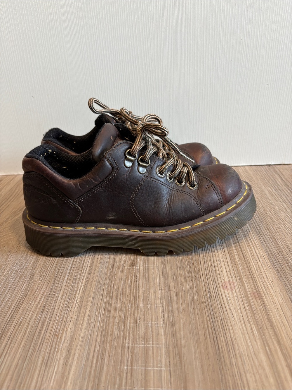 Vintage Doc Martens 8312 Chunky Brown Oxford Shoes Men 6 Women 7 Leather